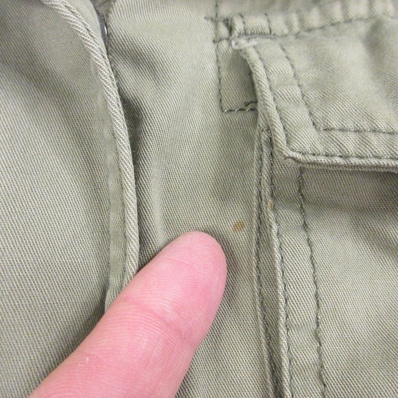 Abercrombie & Fitch Womens Military Jacket size L Packable Hood Green - Picture 5 of 12